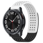Dây đồng hồ silicone thoáng khí 3D chấm lỗ 20mm, dành cho Samsung Galaxy Watch 6 Classic 47mm, dành cho Samsung Galaxy Watch 6 44mm, dành cho Samsung Galaxy Watch 6 40mm