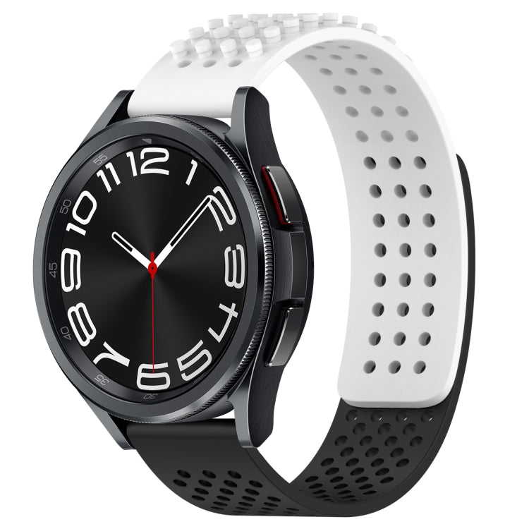 Dây đồng hồ silicone thoáng khí 3D chấm lỗ 20mm, dành cho Samsung Galaxy Watch 6 Classic 47mm, dành cho Samsung Galaxy Watch 6 44mm, dành cho Samsung Galaxy Watch 6 40mm