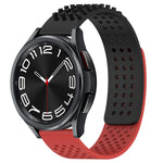 Dây đồng hồ silicone thoáng khí 3D chấm lỗ 20mm, dành cho Samsung Galaxy Watch 6 Classic 47mm, dành cho Samsung Galaxy Watch 6 44mm, dành cho Samsung Galaxy Watch 6 40mm