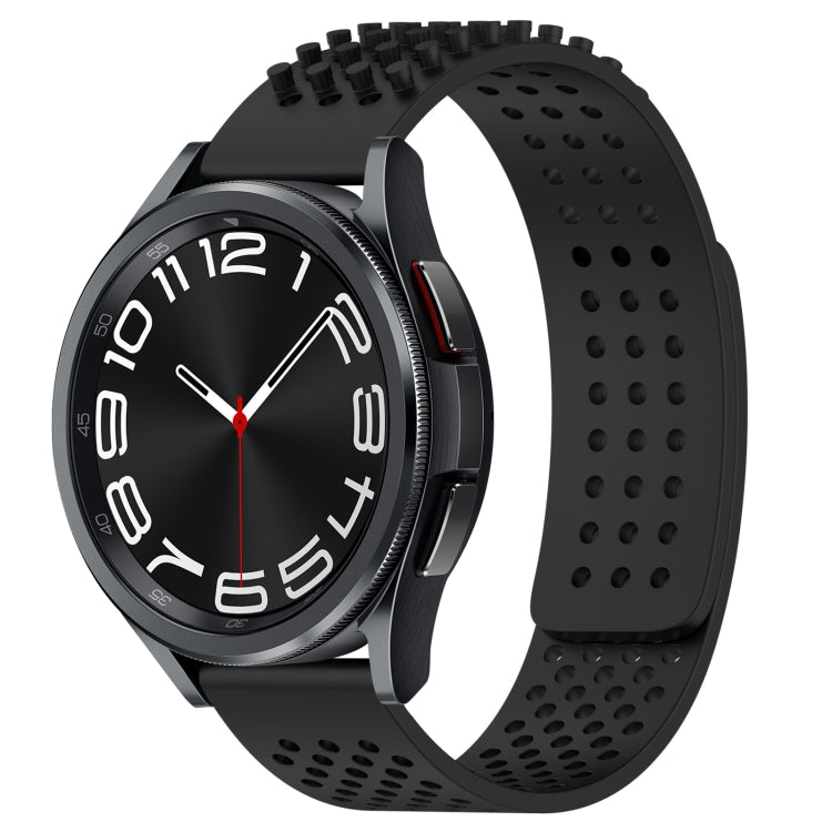 Dây đồng hồ silicone thoáng khí 3D chấm lỗ 20mm, dành cho Samsung Galaxy Watch 6 Classic 47mm, dành cho Samsung Galaxy Watch 6 44mm, dành cho Samsung Galaxy Watch 6 40mm