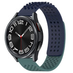 Dây đồng hồ silicone thoáng khí 3D chấm lỗ 20mm, dành cho Samsung Galaxy Watch 6 Classic 47mm, dành cho Samsung Galaxy Watch 6 44mm, dành cho Samsung Galaxy Watch 6 40mm