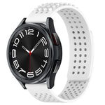 Dây đồng hồ silicone thoáng khí 3D chấm lỗ 20mm, dành cho Samsung Galaxy Watch 6 Classic 43mm, dành cho Samsung Galaxy Watch 5 Pro Golf Edition, dành cho Samsung Galaxy Watch 5 Golf Edition