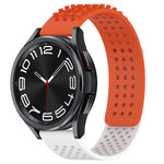 Dây đồng hồ silicone thoáng khí 3D chấm lỗ 20mm, dành cho Samsung Galaxy Watch 6 Classic 43mm, dành cho Samsung Galaxy Watch 5 Pro Golf Edition, dành cho Samsung Galaxy Watch 5 Golf Edition