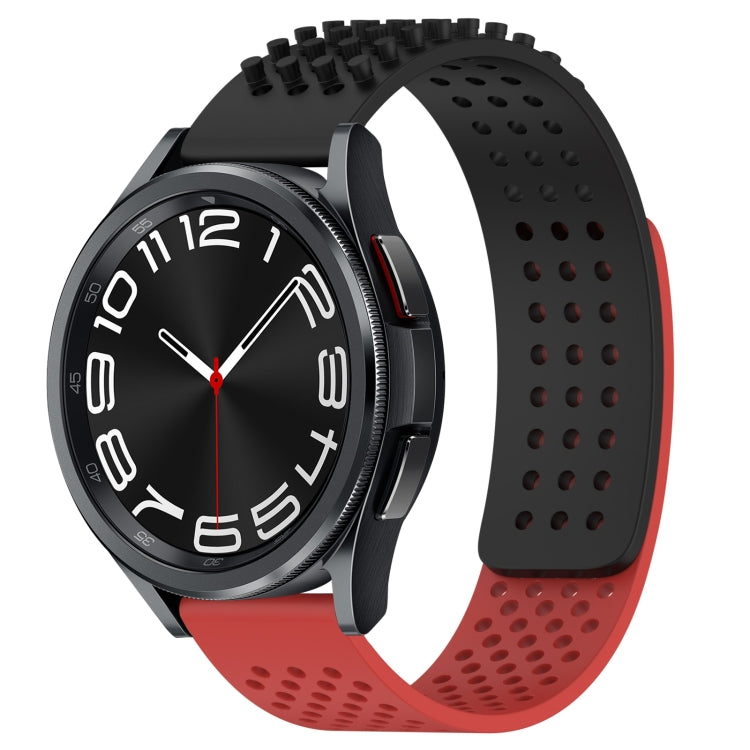 Dây đồng hồ silicone thoáng khí 3D chấm lỗ 20mm, dành cho Samsung Galaxy Watch 6 Classic 43mm, dành cho Samsung Galaxy Watch 5 Pro Golf Edition, dành cho Samsung Galaxy Watch 5 Golf Edition