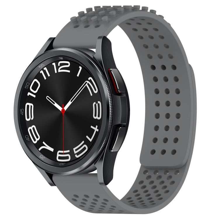 Dây đồng hồ silicone thoáng khí 3D chấm lỗ 20mm, dành cho Samsung Galaxy Watch 6 Classic 43mm, dành cho Samsung Galaxy Watch 5 Pro Golf Edition, dành cho Samsung Galaxy Watch 5 Golf Edition