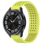 Dây đồng hồ silicone thoáng khí 3D chấm lỗ 20mm, dành cho Samsung Galaxy Watch 6 Classic 43mm, dành cho Samsung Galaxy Watch 5 Pro Golf Edition, dành cho Samsung Galaxy Watch 5 Golf Edition