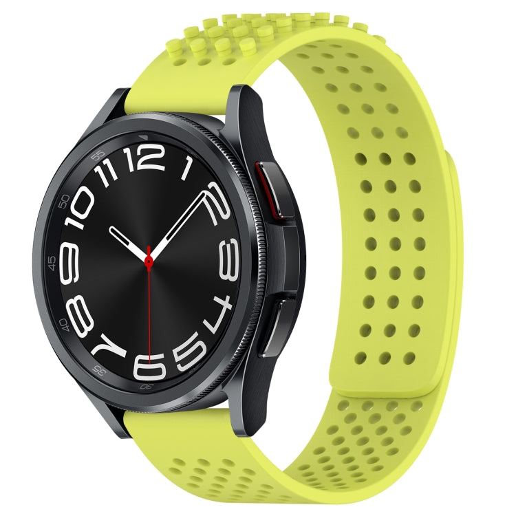 Dây đồng hồ silicone thoáng khí 3D chấm lỗ 20mm, dành cho Samsung Galaxy Watch 6 Classic 43mm, dành cho Samsung Galaxy Watch 5 Pro Golf Edition, dành cho Samsung Galaxy Watch 5 Golf Edition