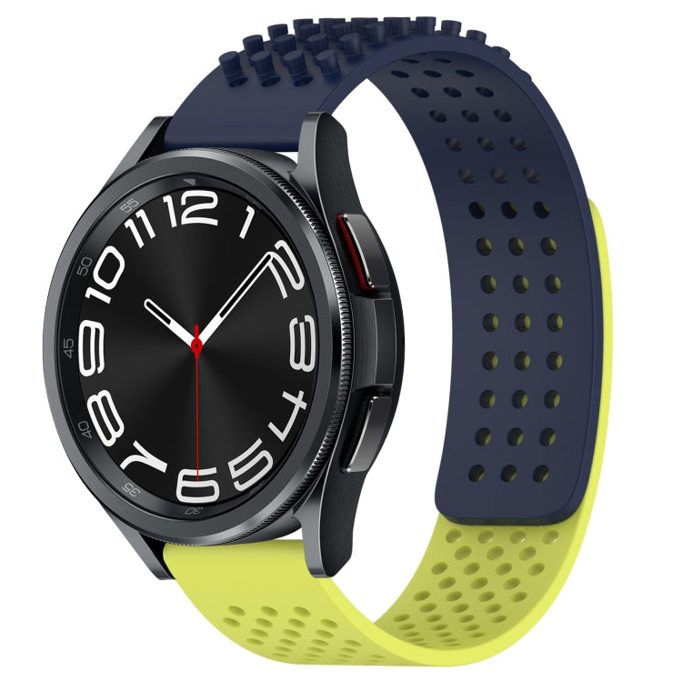 Dây đồng hồ silicone thoáng khí 3D chấm lỗ 20mm, dành cho Samsung Galaxy Watch 6 Classic 43mm, dành cho Samsung Galaxy Watch 5 Pro Golf Edition, dành cho Samsung Galaxy Watch 5 Golf Edition