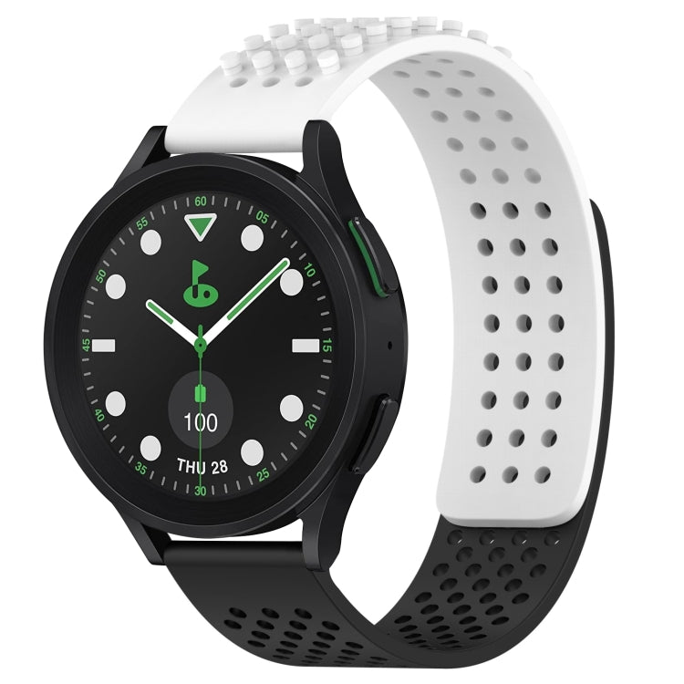 Dây đồng hồ silicone thoáng khí 3D chấm lỗ 20mm, dành cho Samsung Galaxy Watch 6 Classic 43mm, dành cho Samsung Galaxy Watch 5 Pro Golf Edition, dành cho Samsung Galaxy Watch 5 Golf Edition