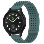 Dây đồng hồ silicone thoáng khí 3D chấm lỗ 20mm, dành cho Samsung Galaxy Watch 6 Classic 43mm, dành cho Samsung Galaxy Watch 5 Pro Golf Edition, dành cho Samsung Galaxy Watch 5 Golf Edition