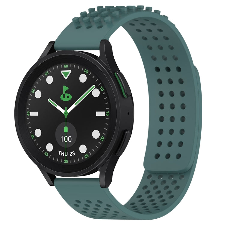 Dây đồng hồ silicone thoáng khí 3D chấm lỗ 20mm, dành cho Samsung Galaxy Watch 6 Classic 43mm, dành cho Samsung Galaxy Watch 5 Pro Golf Edition, dành cho Samsung Galaxy Watch 5 Golf Edition
