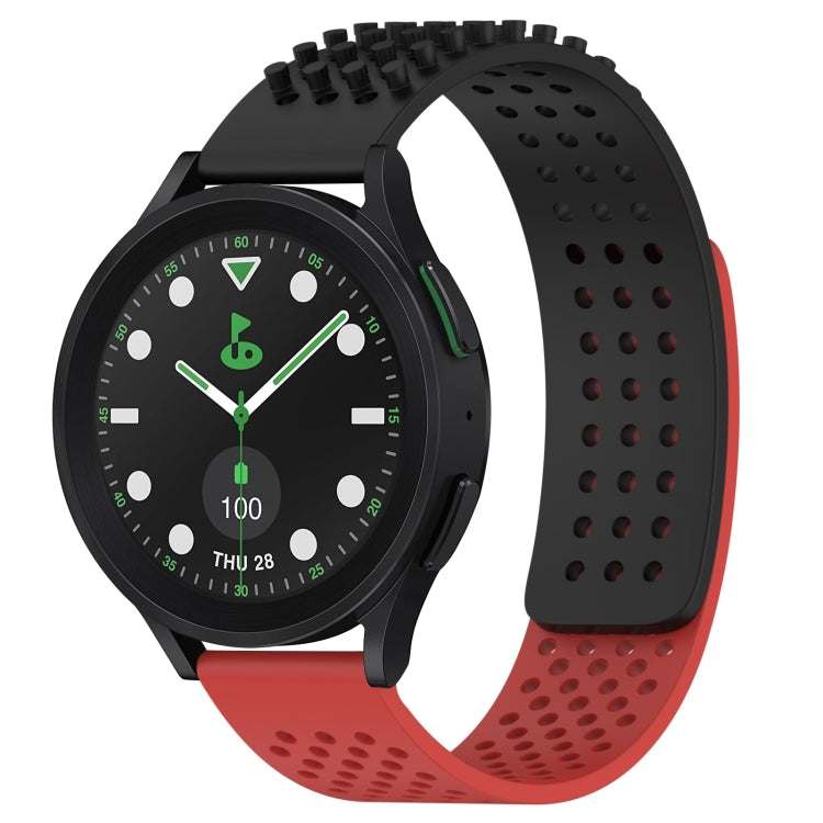 Dây đồng hồ silicone thoáng khí 3D chấm lỗ 20mm, dành cho Samsung Galaxy Watch 6 Classic 43mm, dành cho Samsung Galaxy Watch 5 Pro Golf Edition, dành cho Samsung Galaxy Watch 5 Golf Edition