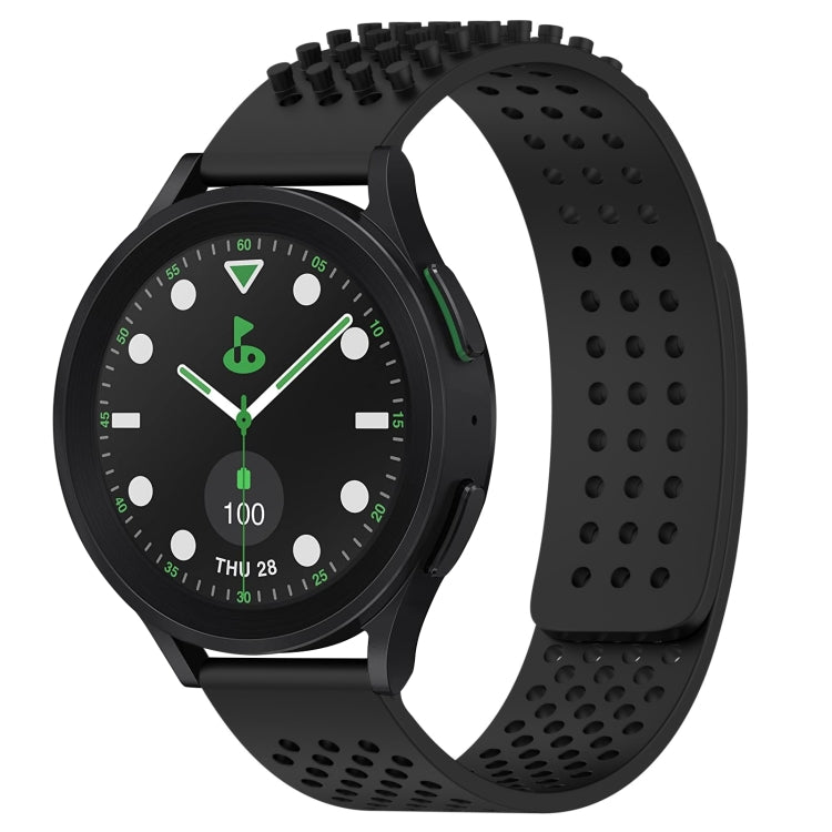 Dây đồng hồ silicone thoáng khí 3D chấm lỗ 20mm, dành cho Samsung Galaxy Watch 6 Classic 43mm, dành cho Samsung Galaxy Watch 5 Pro Golf Edition, dành cho Samsung Galaxy Watch 5 Golf Edition