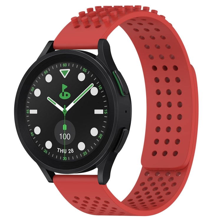 Dây đồng hồ silicone thoáng khí 3D chấm lỗ 20mm, dành cho Samsung Galaxy Watch 6 Classic 43mm, dành cho Samsung Galaxy Watch 5 Pro Golf Edition, dành cho Samsung Galaxy Watch 5 Golf Edition