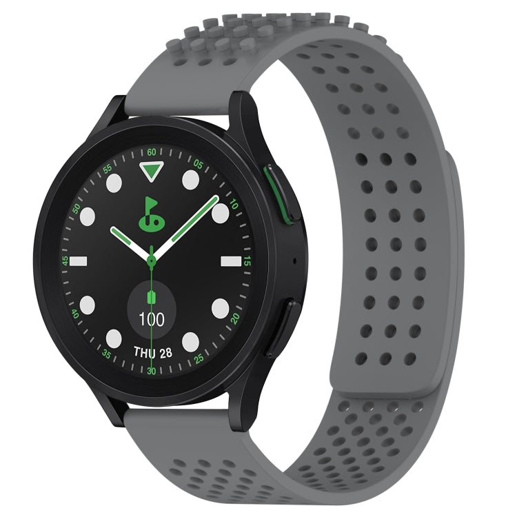 Dây đồng hồ silicone thoáng khí 3D chấm lỗ 20mm, dành cho Samsung Galaxy Watch 6 Classic 43mm, dành cho Samsung Galaxy Watch 5 Pro Golf Edition, dành cho Samsung Galaxy Watch 5 Golf Edition