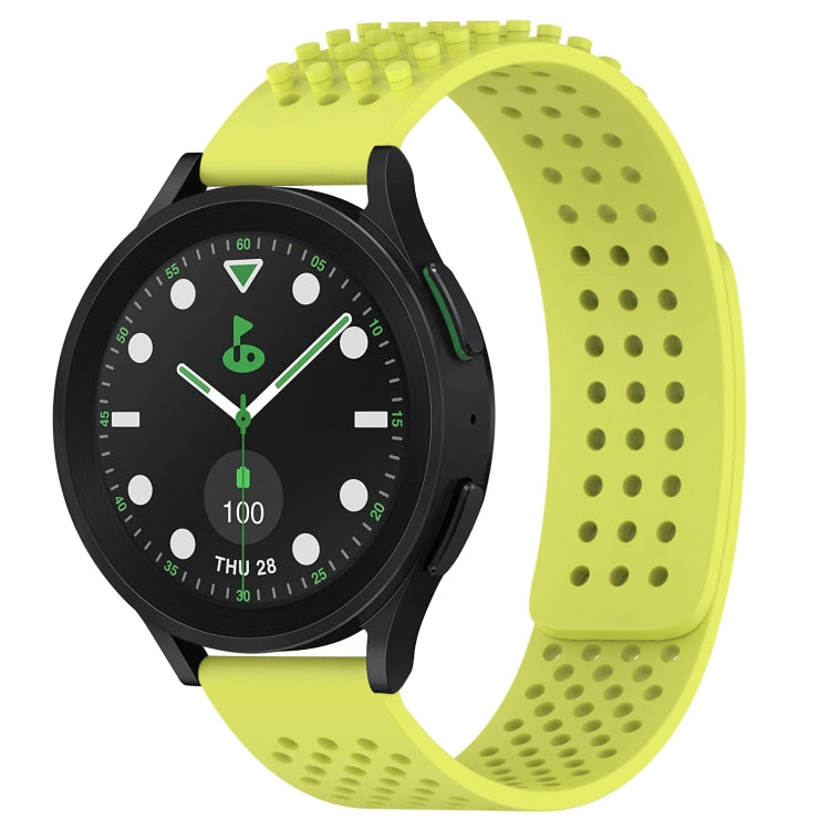 Dây đồng hồ silicone thoáng khí 3D chấm lỗ 20mm, dành cho Samsung Galaxy Watch 6 Classic 43mm, dành cho Samsung Galaxy Watch 5 Pro Golf Edition, dành cho Samsung Galaxy Watch 5 Golf Edition