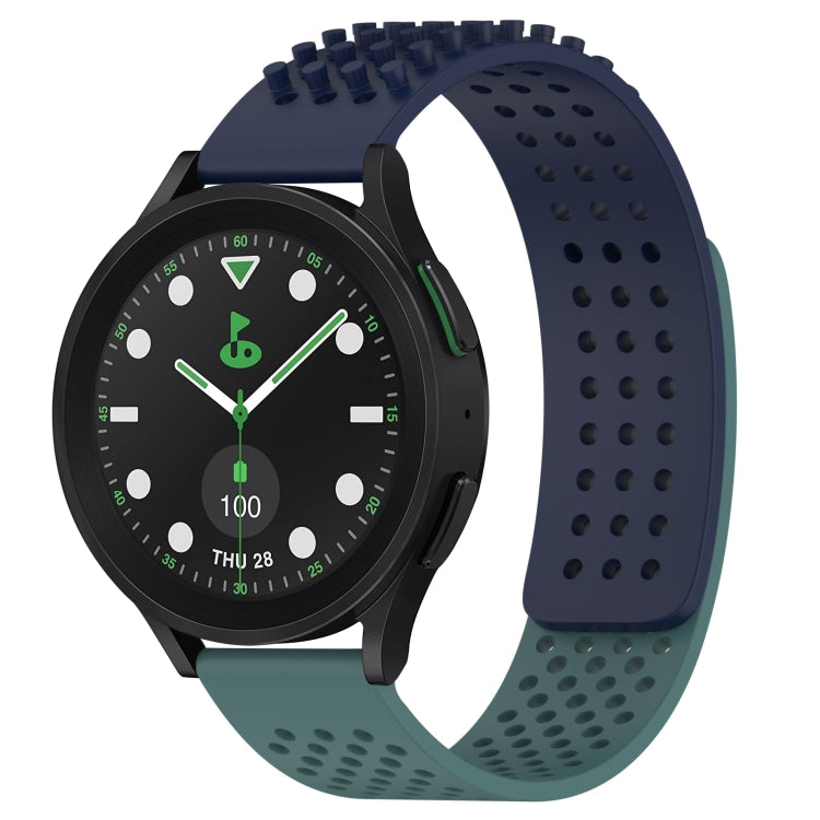 Dây đồng hồ silicone thoáng khí 3D chấm lỗ 20mm, dành cho Samsung Galaxy Watch 6 Classic 43mm, dành cho Samsung Galaxy Watch 5 Pro Golf Edition, dành cho Samsung Galaxy Watch 5 Golf Edition