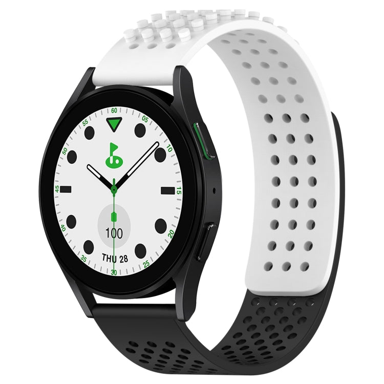 Dây đồng hồ silicone thoáng khí 3D chấm lỗ 20mm, dành cho Samsung Galaxy Watch 6 Classic 43mm, dành cho Samsung Galaxy Watch 5 Pro Golf Edition, dành cho Samsung Galaxy Watch 5 Golf Edition