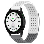 Dây đồng hồ silicone thoáng khí 3D chấm lỗ 20mm, dành cho Samsung Galaxy Watch 6 Classic 43mm, dành cho Samsung Galaxy Watch 5 Pro Golf Edition, dành cho Samsung Galaxy Watch 5 Golf Edition
