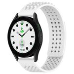 Dây đồng hồ silicone thoáng khí 3D chấm lỗ 20mm, dành cho Samsung Galaxy Watch 6 Classic 43mm, dành cho Samsung Galaxy Watch 5 Pro Golf Edition, dành cho Samsung Galaxy Watch 5 Golf Edition
