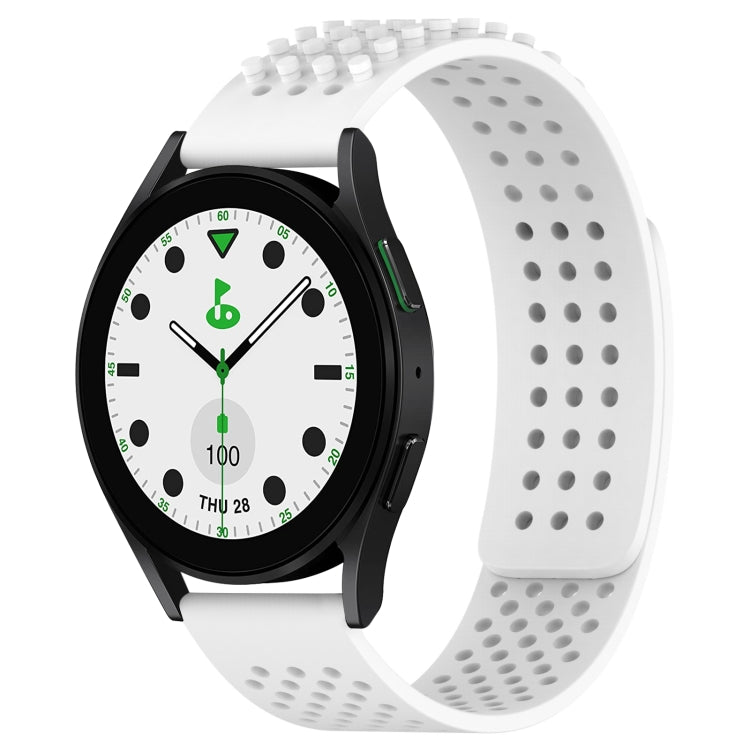Dây đồng hồ silicone thoáng khí 3D chấm lỗ 20mm, dành cho Samsung Galaxy Watch 6 Classic 43mm, dành cho Samsung Galaxy Watch 5 Pro Golf Edition, dành cho Samsung Galaxy Watch 5 Golf Edition