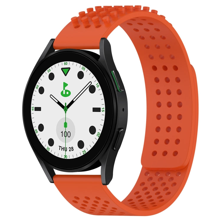 Dây đồng hồ silicone thoáng khí 3D chấm lỗ 20mm, dành cho Samsung Galaxy Watch 6 Classic 43mm, dành cho Samsung Galaxy Watch 5 Pro Golf Edition, dành cho Samsung Galaxy Watch 5 Golf Edition
