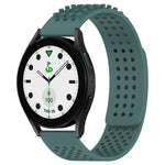 Dây đồng hồ silicone thoáng khí 3D chấm lỗ 20mm, dành cho Samsung Galaxy Watch 6 Classic 43mm, dành cho Samsung Galaxy Watch 5 Pro Golf Edition, dành cho Samsung Galaxy Watch 5 Golf Edition