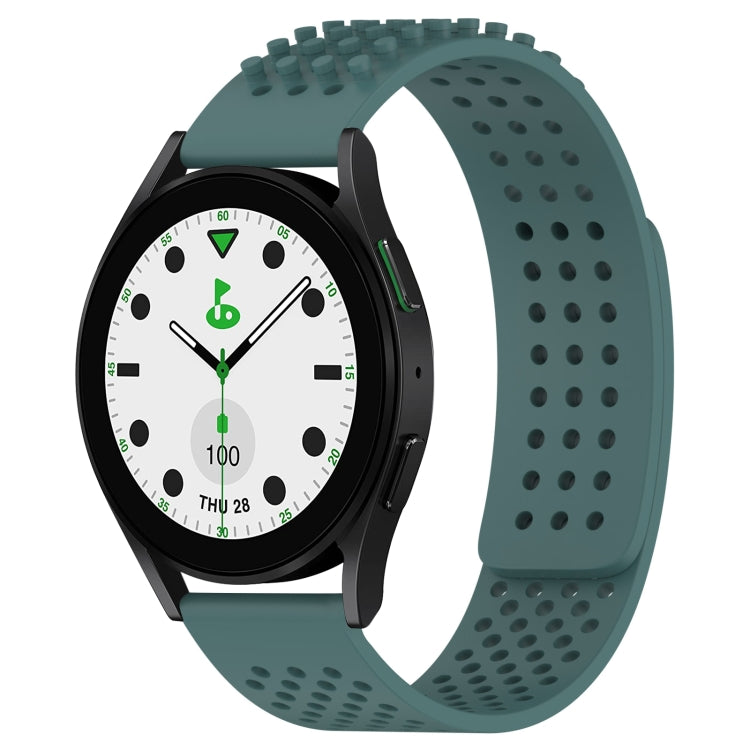 Dây đồng hồ silicone thoáng khí 3D chấm lỗ 20mm, dành cho Samsung Galaxy Watch 6 Classic 43mm, dành cho Samsung Galaxy Watch 5 Pro Golf Edition, dành cho Samsung Galaxy Watch 5 Golf Edition