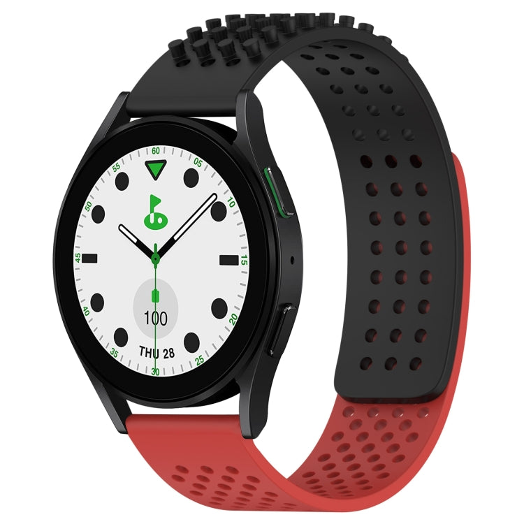 Dây đồng hồ silicone thoáng khí 3D chấm lỗ 20mm, dành cho Samsung Galaxy Watch 6 Classic 43mm, dành cho Samsung Galaxy Watch 5 Pro Golf Edition, dành cho Samsung Galaxy Watch 5 Golf Edition