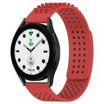 Dây đồng hồ silicone thoáng khí 3D chấm lỗ 20mm, dành cho Samsung Galaxy Watch 6 Classic 43mm, dành cho Samsung Galaxy Watch 5 Pro Golf Edition, dành cho Samsung Galaxy Watch 5 Golf Edition