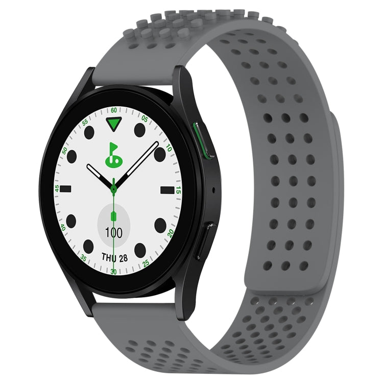Dây đồng hồ silicone thoáng khí 3D chấm lỗ 20mm, dành cho Samsung Galaxy Watch 6 Classic 43mm, dành cho Samsung Galaxy Watch 5 Pro Golf Edition, dành cho Samsung Galaxy Watch 5 Golf Edition