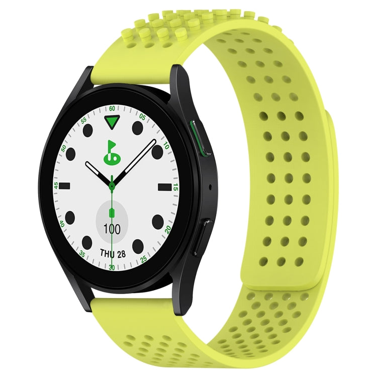 Dây đồng hồ silicone thoáng khí 3D chấm lỗ 20mm, dành cho Samsung Galaxy Watch 6 Classic 43mm, dành cho Samsung Galaxy Watch 5 Pro Golf Edition, dành cho Samsung Galaxy Watch 5 Golf Edition