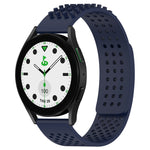 Dây đồng hồ silicone thoáng khí 3D chấm lỗ 20mm, dành cho Samsung Galaxy Watch 6 Classic 43mm, dành cho Samsung Galaxy Watch 5 Pro Golf Edition, dành cho Samsung Galaxy Watch 5 Golf Edition