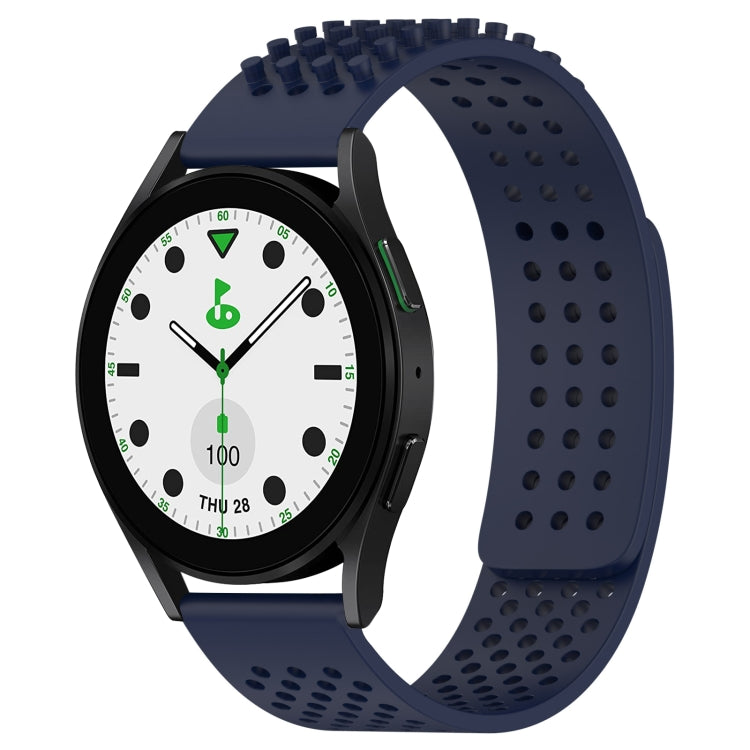 Dây đồng hồ silicone thoáng khí 3D chấm lỗ 20mm, dành cho Samsung Galaxy Watch 6 Classic 43mm, dành cho Samsung Galaxy Watch 5 Pro Golf Edition, dành cho Samsung Galaxy Watch 5 Golf Edition