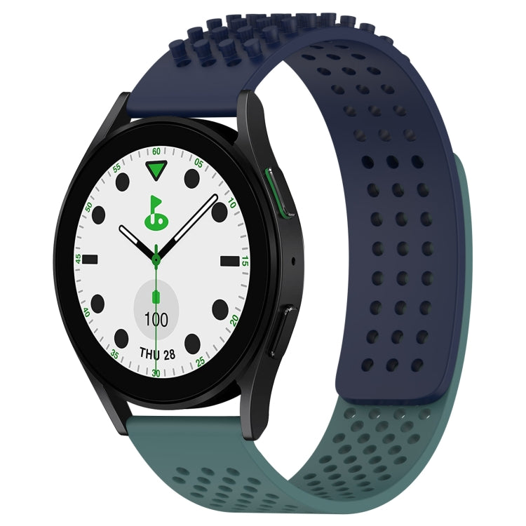 Dây đồng hồ silicone thoáng khí 3D chấm lỗ 20mm, dành cho Samsung Galaxy Watch 6 Classic 43mm, dành cho Samsung Galaxy Watch 5 Pro Golf Edition, dành cho Samsung Galaxy Watch 5 Golf Edition