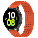 Dây đồng hồ silicone thoáng khí 3D chấm lỗ 20mm, dành cho Samsung Galaxy Watch 5 44mm, dành cho Samsung Galaxy Watch 5 Pro 45mm, dành cho Samsung Galaxy Watch 5 40mm