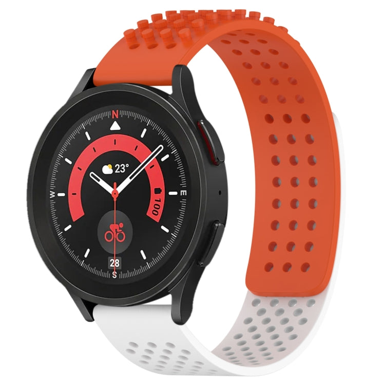 Dây đồng hồ silicone thoáng khí 3D chấm lỗ 20mm, dành cho Samsung Galaxy Watch 5 44mm, dành cho Samsung Galaxy Watch 5 Pro 45mm, dành cho Samsung Galaxy Watch 5 40mm