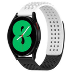 Dây đồng hồ silicone thoáng khí 3D chấm lỗ 20mm, dành cho Samsung Galaxy Watch 4 44mm, dành cho Samsung Galaxy Watch 4 40mm, dành cho Samsung Galaxy Watch 4 Classic 46mm
