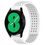 Dây đồng hồ silicone thoáng khí 3D chấm lỗ 20mm, dành cho Samsung Galaxy Watch 4 44mm, dành cho Samsung Galaxy Watch 4 40mm, dành cho Samsung Galaxy Watch 4 Classic 46mm