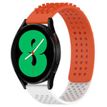 Dây đồng hồ silicone thoáng khí 3D chấm lỗ 20mm, dành cho Samsung Galaxy Watch 4 44mm, dành cho Samsung Galaxy Watch 4 40mm, dành cho Samsung Galaxy Watch 4 Classic 46mm