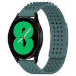 Dây đồng hồ silicone thoáng khí 3D chấm lỗ 20mm, dành cho Samsung Galaxy Watch 4 44mm, dành cho Samsung Galaxy Watch 4 40mm, dành cho Samsung Galaxy Watch 4 Classic 46mm