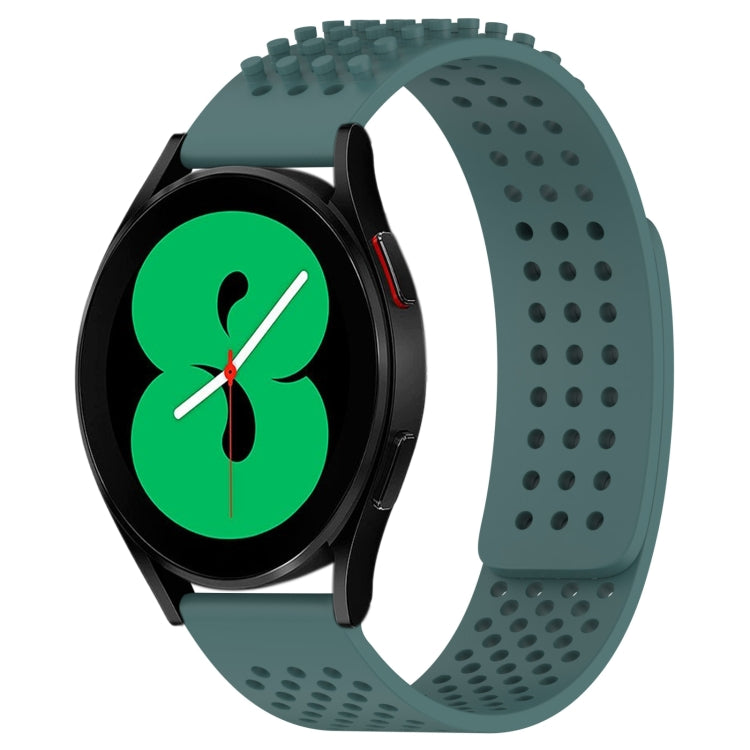 Dây đồng hồ silicone thoáng khí 3D chấm lỗ 20mm, dành cho Samsung Galaxy Watch 4 44mm, dành cho Samsung Galaxy Watch 4 40mm, dành cho Samsung Galaxy Watch 4 Classic 46mm