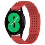 Dây đồng hồ silicone thoáng khí 3D chấm lỗ 20mm, dành cho Samsung Galaxy Watch 4 44mm, dành cho Samsung Galaxy Watch 4 40mm, dành cho Samsung Galaxy Watch 4 Classic 46mm
