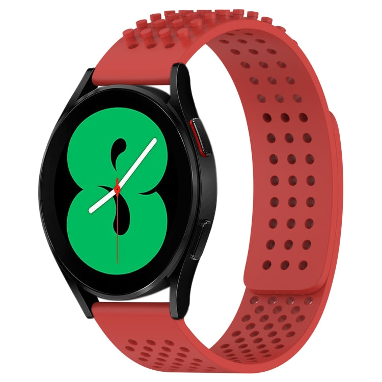 Dây đồng hồ silicone thoáng khí 3D chấm lỗ 20mm, dành cho Samsung Galaxy Watch 4 44mm, dành cho Samsung Galaxy Watch 4 40mm, dành cho Samsung Galaxy Watch 4 Classic 46mm