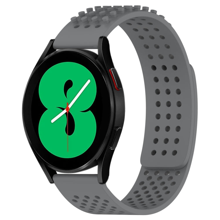 Dây đồng hồ silicone thoáng khí 3D chấm lỗ 20mm, dành cho Samsung Galaxy Watch 4 44mm, dành cho Samsung Galaxy Watch 4 40mm, dành cho Samsung Galaxy Watch 4 Classic 46mm