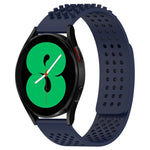 Dây đồng hồ silicone thoáng khí 3D chấm lỗ 20mm, dành cho Samsung Galaxy Watch 4 44mm, dành cho Samsung Galaxy Watch 4 40mm, dành cho Samsung Galaxy Watch 4 Classic 46mm