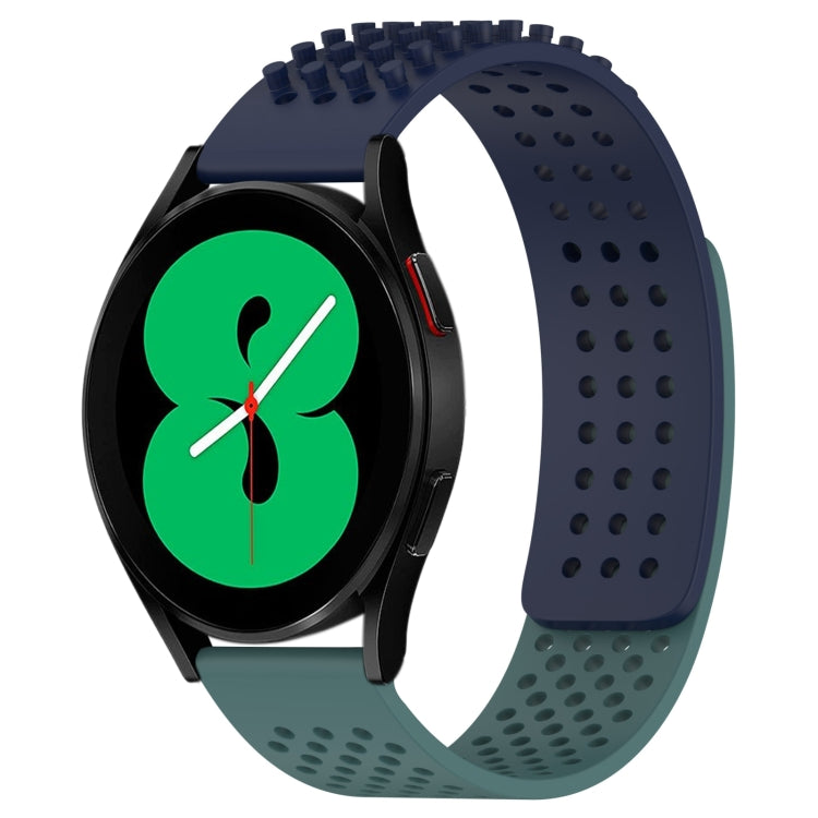 Dây đồng hồ silicone thoáng khí 3D chấm lỗ 20mm, dành cho Samsung Galaxy Watch 4 44mm, dành cho Samsung Galaxy Watch 4 40mm, dành cho Samsung Galaxy Watch 4 Classic 46mm
