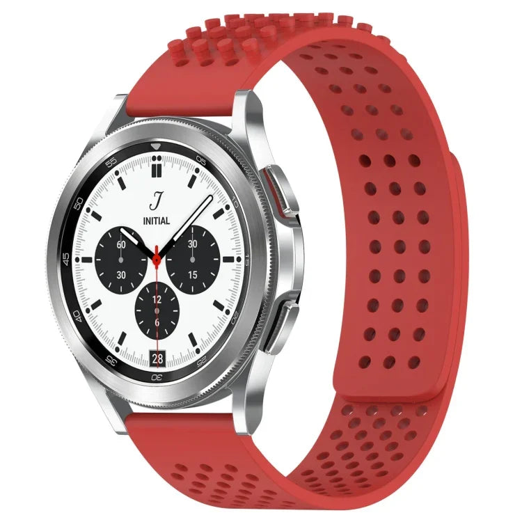 Dây đồng hồ silicone thoáng khí 3D chấm lỗ 20mm, cho Samsung Galaxy Watch 4 Classic 42mm, cho Samsung Galaxy Watch Active 2 44mm, cho Samsung Galaxy Watch Active 2 40mm