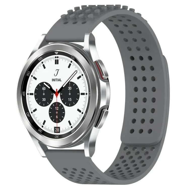 Dây đồng hồ silicone thoáng khí 3D chấm lỗ 20mm, cho Samsung Galaxy Watch 4 Classic 42mm, cho Samsung Galaxy Watch Active 2 44mm, cho Samsung Galaxy Watch Active 2 40mm