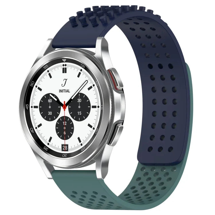Dây đồng hồ silicone thoáng khí 3D chấm lỗ 20mm, cho Samsung Galaxy Watch 4 Classic 42mm, cho Samsung Galaxy Watch Active 2 44mm, cho Samsung Galaxy Watch Active 2 40mm